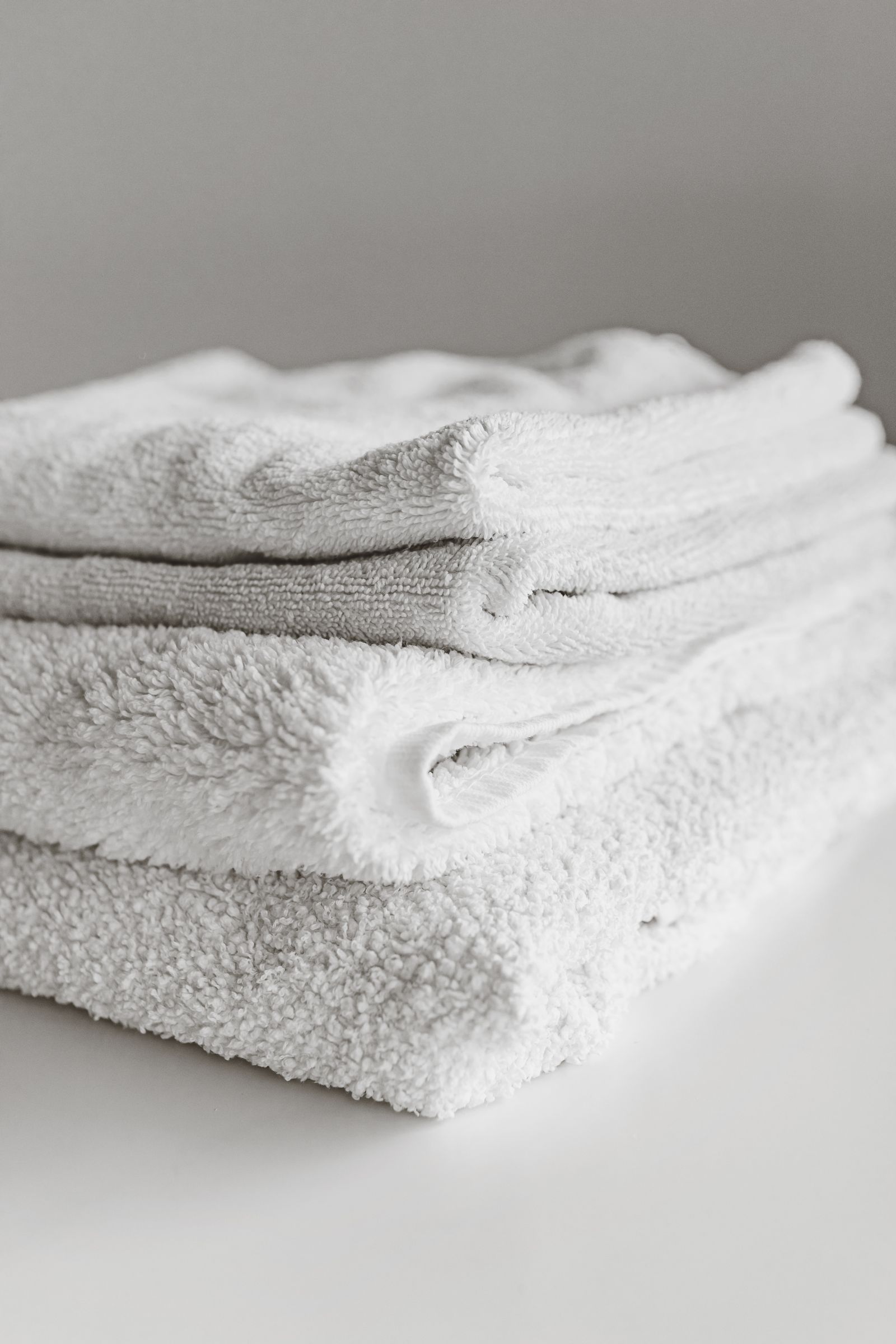 Freshly folded towels